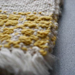 手織り　ハンカチ　ガラ紡　TEN-007 3枚目の画像