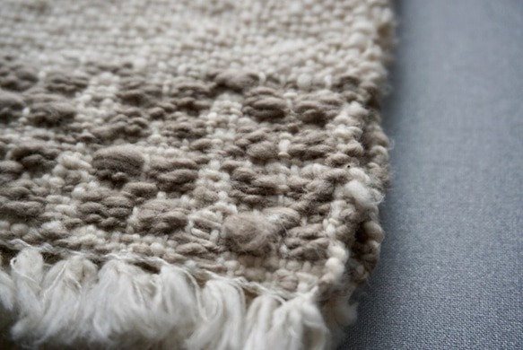 手織り　ハンカチ　ガラ紡　TEN-008 3枚目の画像