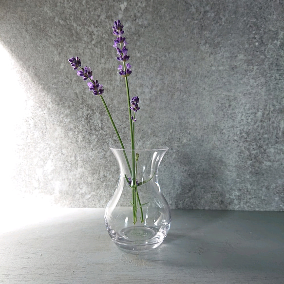 ”glass‐vase"　( "千切(ちぎり) "-ガラス花瓶mini ）一輪挿し　花器　プレゼント　ギフト　おしゃれ 2枚目の画像