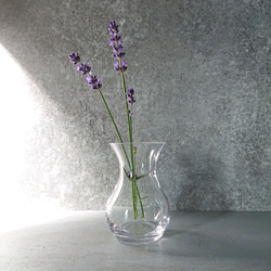 ”glass‐vase"　( "千切(ちぎり) "-ガラス花瓶mini ）一輪挿し　花器　プレゼント　ギフト　おしゃれ 4枚目の画像