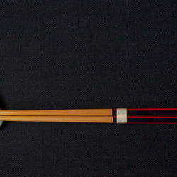 箸置き　黒富士に三日月と桜　5ケ1組み 3枚目の画像