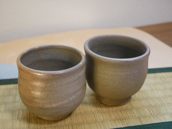 送料無料】備前焼のぐい吞みペアセット（HK-126） おちょこ