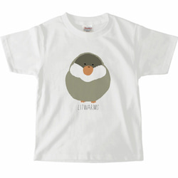 ［受注生産］キッズ 文鳥さん Tシャツ　100から130 1枚目の画像