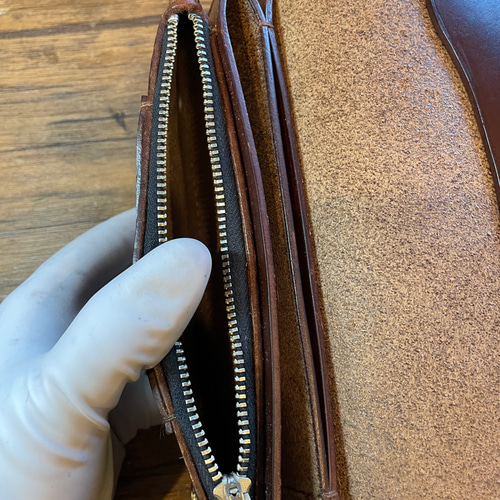 即納』WK-15トラッカーウォレット ティンバー(茶) クロムエクセル 長