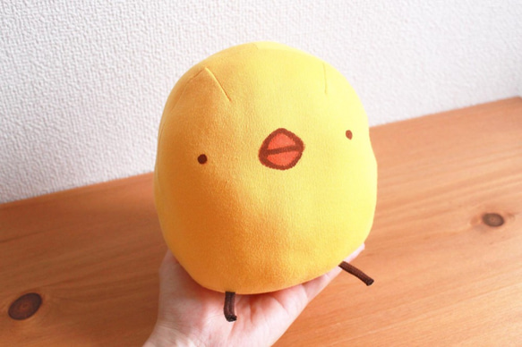 受注生産商品】もちもちぬいぐるみ ビッグひよこさん ぬいぐるみ