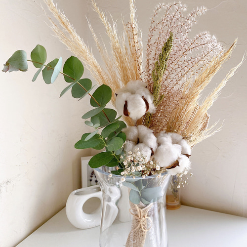 ドライフラワー パンパスグラス コットンフラワー earlyautumn