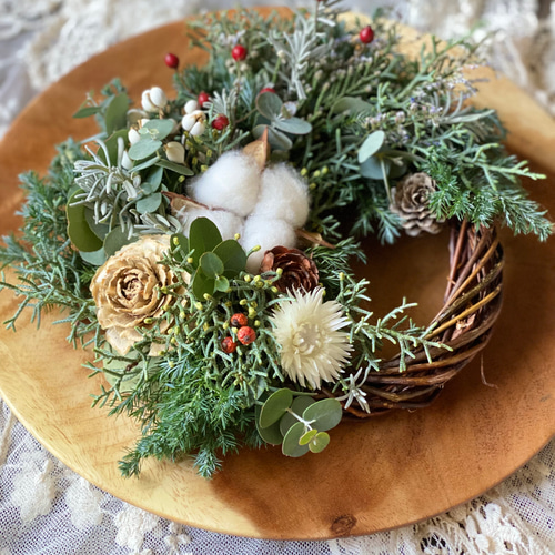 ブルーファンタジアと薔薇の実のハーフリース ブルーファンタジアと薔薇の実のハーフリース