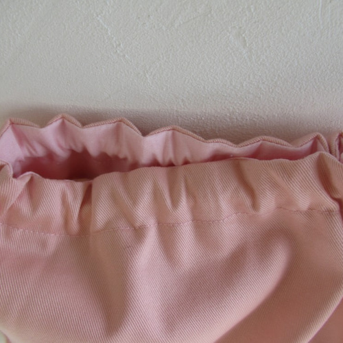 入園入学6点セット　ピンク花柄３　リボン刺繍　さくらんぼ　オーダー制作 入園入学6点セット ピンク花柄3 リボン刺繍 さくらんぼ