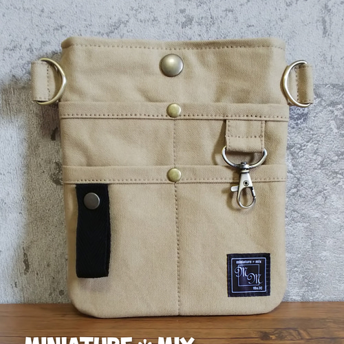 ≪予約販売≫帆布 キャメル オーガナイザー☆ ナースポーチ☆ワーク