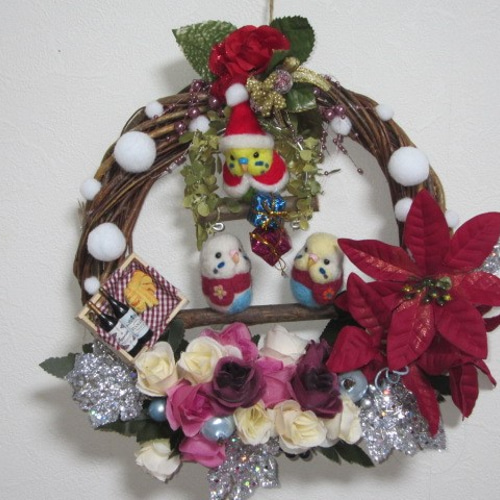 クリスマス限定鳥ちゃんサンタ