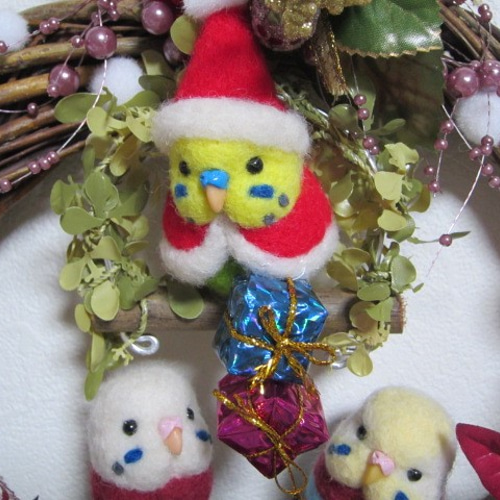 クリスマス限定鳥ちゃんサンタ