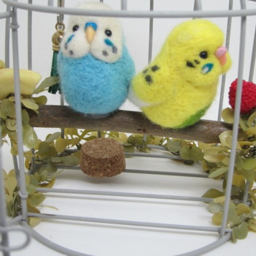 羊毛フェルト　Yu様　ジャックラッセル　インコ　犬　小鳥　ハンドメイド　オーダー 羊毛フェルト Yu様 ジャックラッセル インコ 犬 小鳥 ハンドメイド