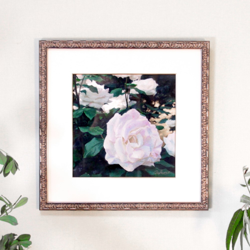 バラのパステル画