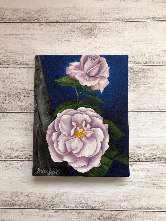 Purple roses（油彩画） 1枚目の画像