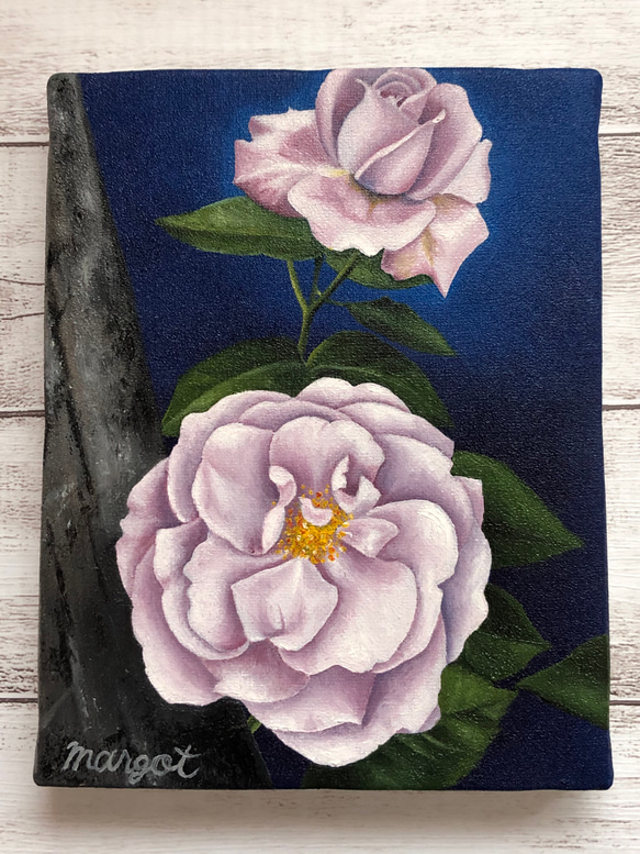 Purple roses（油彩画） 2枚目の画像