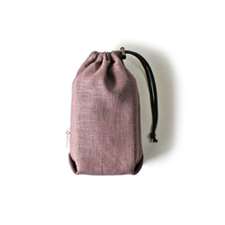 Kinchaku Outdoor メスティン用 リネンキャンバス ブラウン [メスティンケース リネン 無地 麻] 2枚目の画像