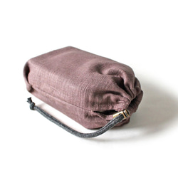 Kinchaku Outdoor メスティン用 リネンキャンバス ブラウン [メスティンケース リネン 無地 麻] 4枚目の画像