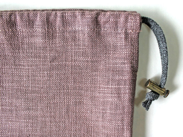 Kinchaku Outdoor メスティン用 リネンキャンバス ブラウン [メスティンケース リネン 無地 麻] 6枚目の画像