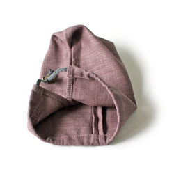 Kinchaku Outdoor メスティン用 リネンキャンバス ブラウン [メスティンケース リネン 無地 麻] 7枚目の画像