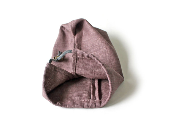 Kinchaku Outdoor メスティン用 リネンキャンバス ブラウン [メスティンケース リネン 無地 麻] 7枚目の画像