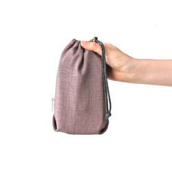 Kinchaku Outdoor メスティン用 リネンキャンバス ブラウン [メスティンケース リネン 無地 麻] 8枚目の画像