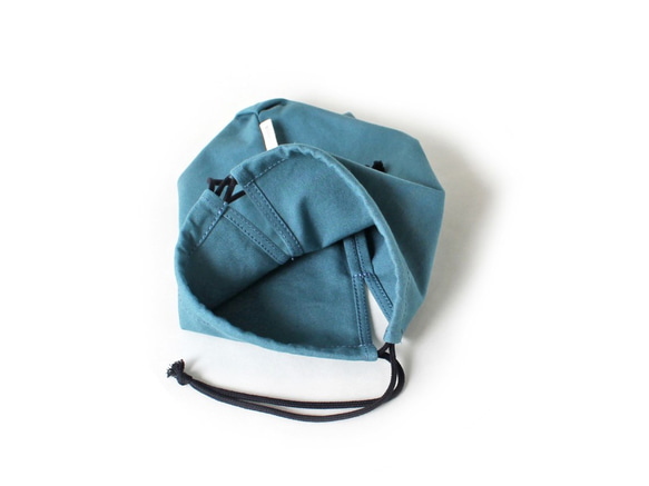 Kinchaku Outdoor ホットサンドメーカー用 コットンキャンバス セルリアンブルー [綿 帆布 厚手] 7枚目の画像