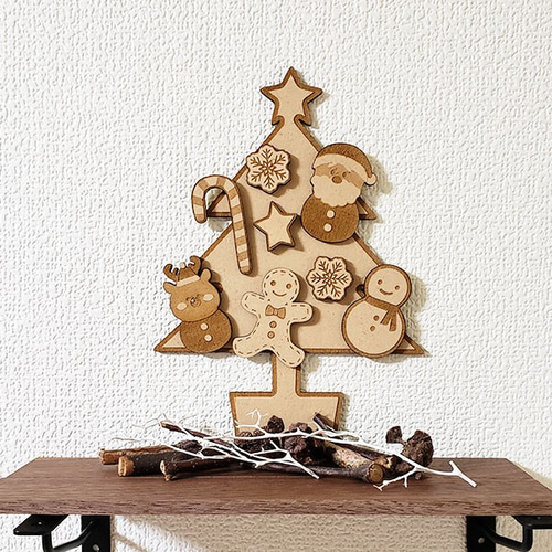 ❤️ヴィンテージ　木製　置き物　クリスマスツリー　切り株　可愛い　壁掛け✨❤️ ❤️ヴィンテージ 木製 置き物 クリスマスツリー 切り株 可愛い