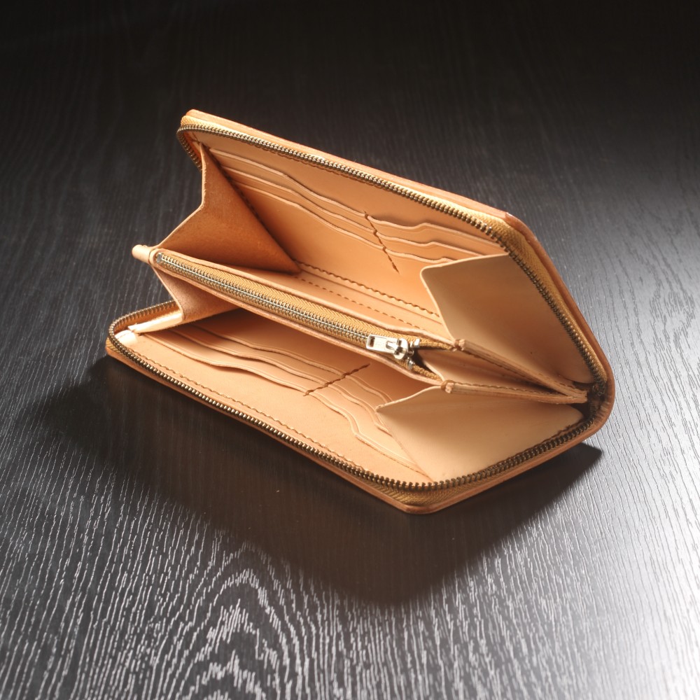 シェリダンカービング　ラウンドファスナーウォレット