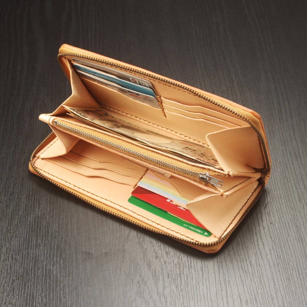 シェリダンカービング　ラウンドファスナーウォレット