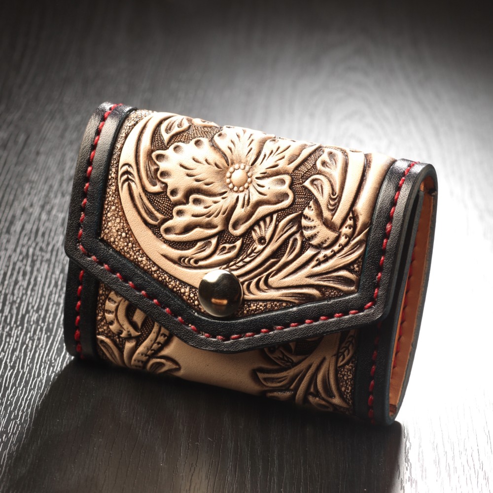 シェリダンカービング小銭入れ　A