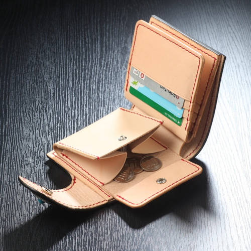 サドルレザー コンチョ付き二つ折り財布 二つ折り財布 OS-LEATHER 通販