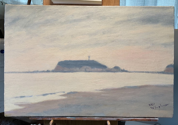 『江ノ島』油画 1枚目の画像