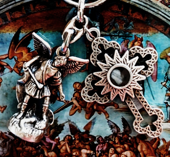 No.146天然石ブラックサンストーンxテラヘレツチャーム 高級テラヘルツ鉱石 ブラックスピネル天然石 ネックレス 2mm玉 細め