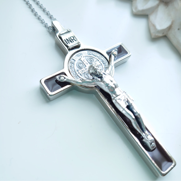 D*l様 十字架ペンダント ネックレス INRI ロザリオ 特大 D*l様 十字架