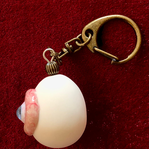 目玉卵（青）キーホルダー その他雑貨 MikoMiko人形小売店 通販