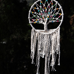 TREE OF LIFE 生命之樹丨Macrame 禮物 藝術 手作 捕夢網 掛飾 第2張的照片