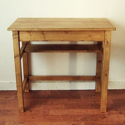 アンティーク風 作業台デスク　（ナチュラル） 3枚目の画像