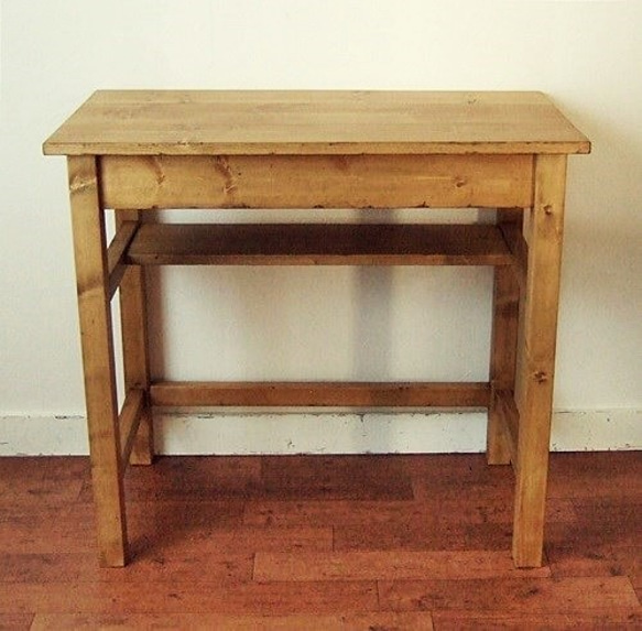 アンティーク風 作業台デスク　（ナチュラル） 3枚目の画像