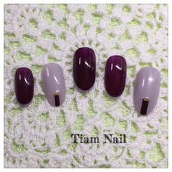 大人女性のエレガントなネイルチップ♡Tiam nail♡ 2枚目の画像