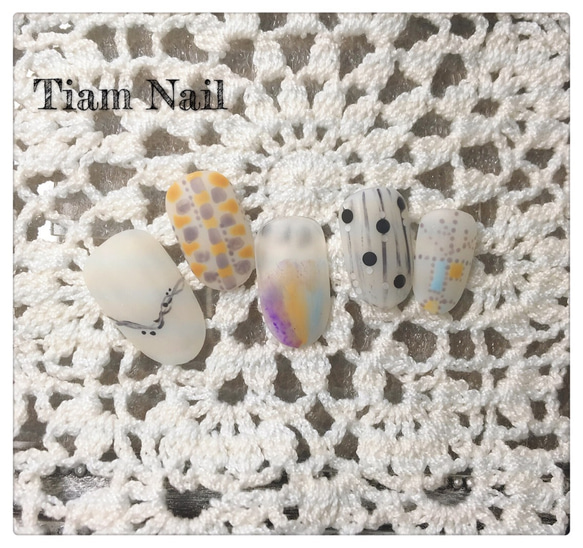 北欧風ネイルチップ ♡Tiam nail♡ 2枚目の画像