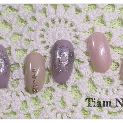 ドッドドリア風ネイルチップ ♡Tiam nail♡ 2枚目の画像