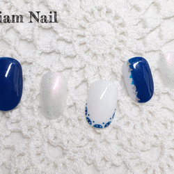 秋の青空ネイルチップ ♡Tiam nail♡ 2枚目の画像