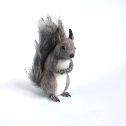 リアル エゾリス ぬいぐるみ 羊毛フェルト アートドール 作家 リアル