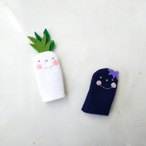 送料無料】*＊お話し指人形＊野菜シリーズ＊*anela おもちゃ・人形