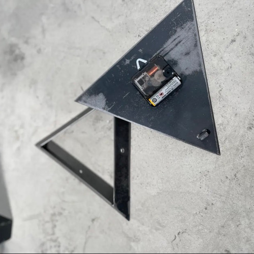 角の極み 掛け時計 時計 インテリア 角 アート時計 アイアン家具