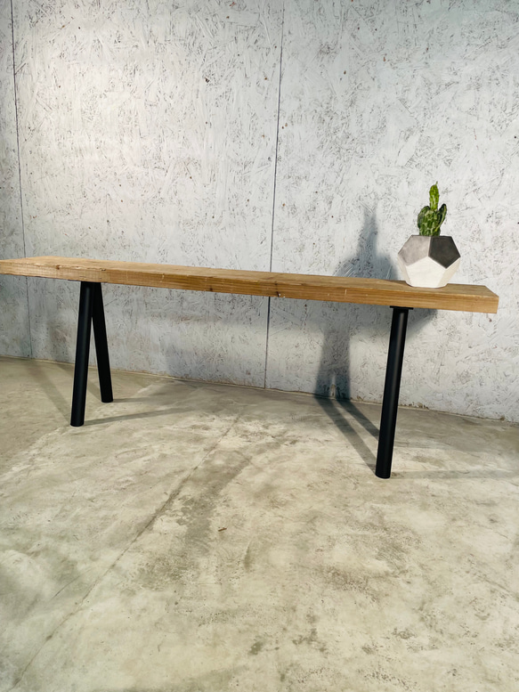 ダイニングテーブル古材インダストリアルアイアン