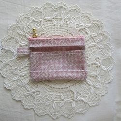 帶隔板 xxs-3（卡片大小）Liberty Lami Clear Pouch Sleeping Rose 第2張的照片