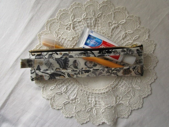 ★銷售★筆盒纖細（牙刷盒）自由拉米透明袋頭和尾巴 第5張的照片