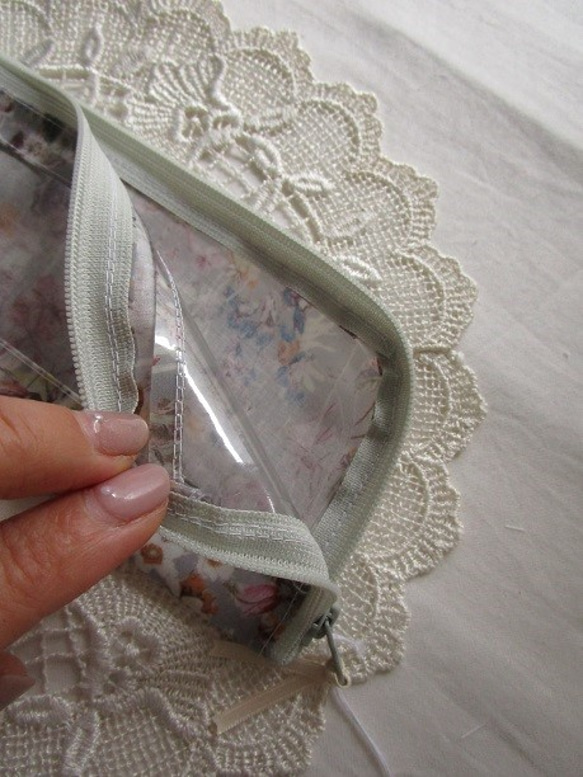 ★銷售★筆盒（牙刷盒）L形緊固件自由Lami透明袋野花 第3張的照片
