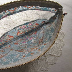 ★loveivu様専用★　外ポケットつきマスクポーチ　リバティラミ　アンジェリカガーラ＆ストロベリーシーフ 6枚目の画像